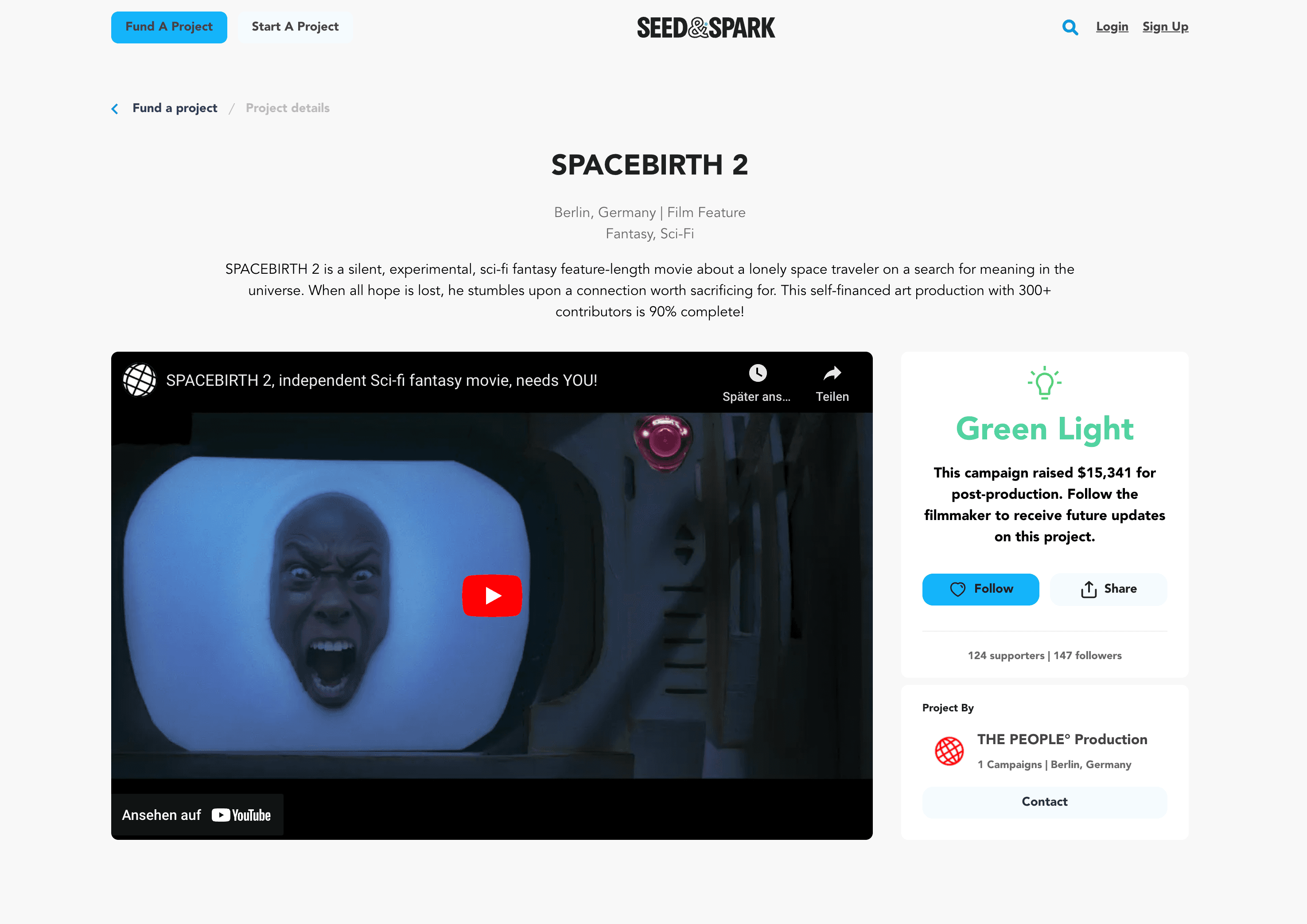 Seed & Spark campaign